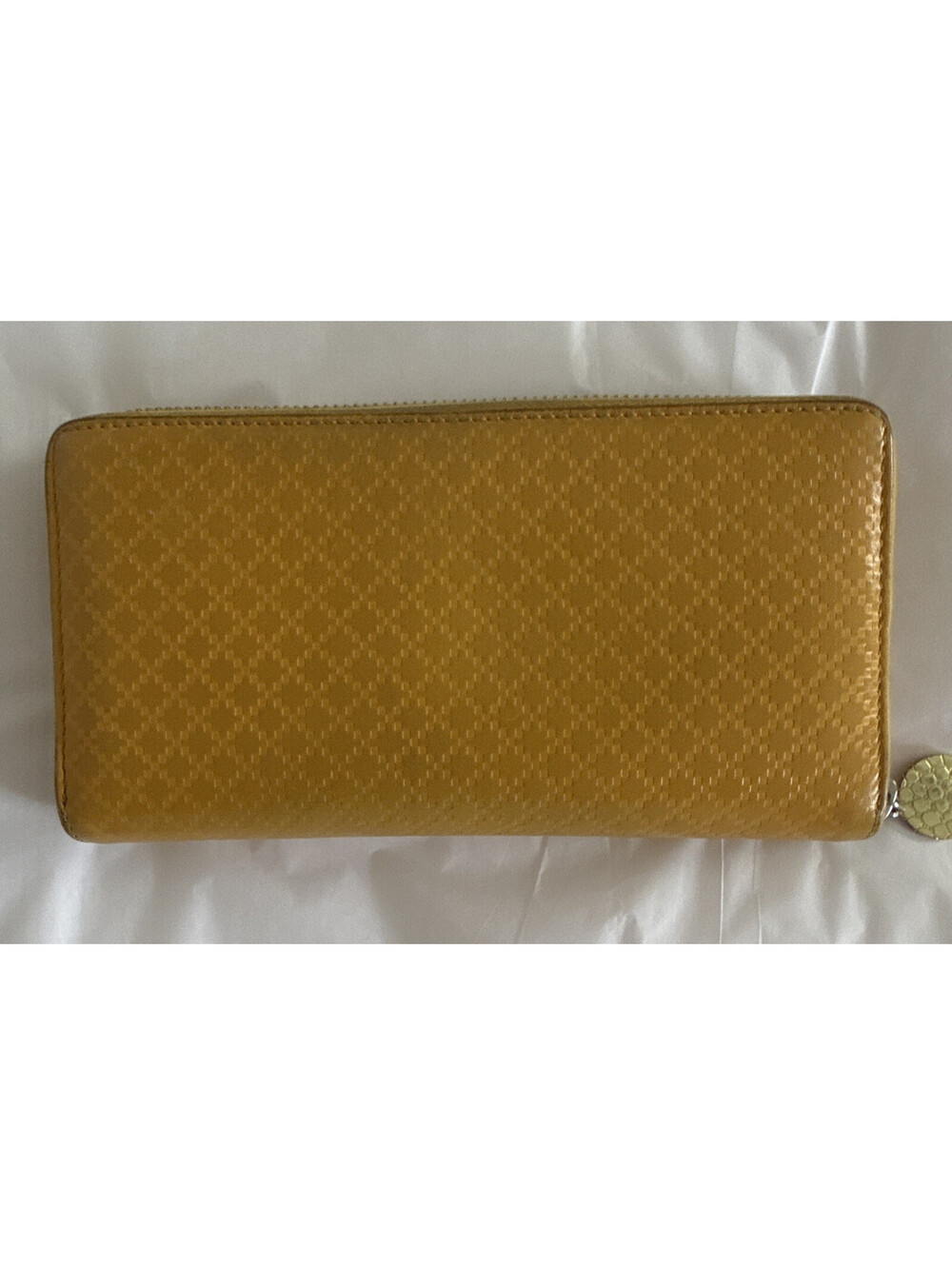 GUCCI Diamante Print Leather Wallet